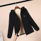 Cotton coat and cotton jacket for women in winter plus velvet thickened jacket for women 2024 new fashionable lamb fur short cotton jacket for women