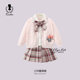 D.Bkyer girls spring Kulomi suits spring clothes college style jk children's skirt girls three-piece set
