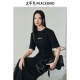 Peacebird letter waist dress 2025 spring new style shiny cotton pleated strap casual T-shirt skirt long A-line