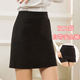 Pocket safety pants elastic short skirt black a-line skirt high waist hip skirt spring and autumn women's professional work skirt
