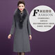 Large fur collar cashmere coat women's mid-length 2025 autumn and winter new middle-aged mother's wear waist wool woolen coat