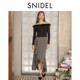 
SNIDEL autumn and winter style elegant high waist irregular plaid ruffled skirt SWFS245041