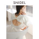 SNIDEL2025 spring and summer new product Chacott jointly established backless knitted tulle dress SWNO251056