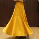 RL autumn and winter new skirts are slim and versatile thick skirts, large hem skirt, super long skirt, suede printed skirt, large size