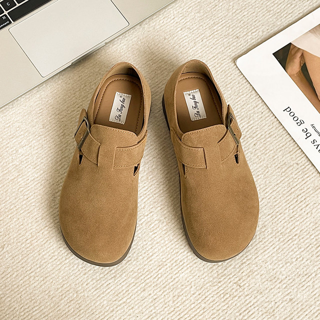 Fruits and Ken Shoes 2024 new autumn thick bottom retro soft bottom Bokken single shoes
