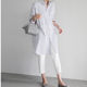 Korean white shirt for women long sleeves, mid-length loose large size slim striped top 2025 spring and autumn new shirt