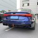 Suitable for 19-25 Audi A7 modified S7 four-out exhaust tail throat a7l rear tail lip with navigation light rear surround