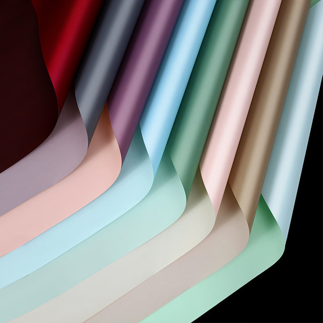 Two-color Ouya paper bouquet flower wrapping paper Korean style first love double-sided floral package flower gift diy material complete set