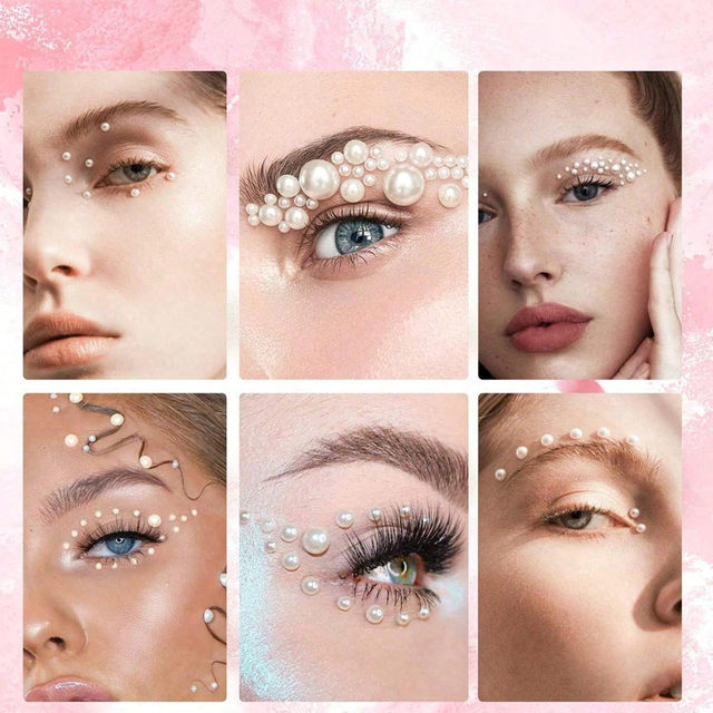 3-10mm mixed flat bottom imitation pearl patch half side diy hairpin hair accessories patch handmade manicure clothing accessories