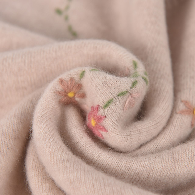 Fashion Mom 100% Pure Cardigan Pullover Sweater Women's Fall and Winter Half-high-neck Middle-aged and Elderly Knitted Base Shirt Top