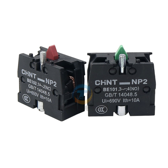 CHNT Chint Normally Open Normally Closed XB2 Button Contact NP2-BE101 ZB2 Auxiliary 102C Contact NO Switch NC