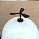 Rearview mirror rotating propeller jewelry cute children's toys battery car top helmet decoration bamboo dragonfly