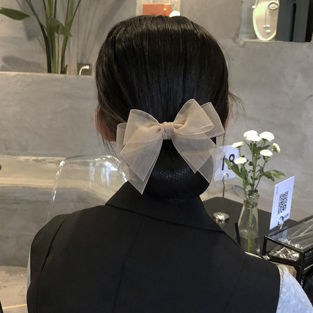 Nurse's head flower female professional hair net bank work hair net bag headdress stewardess waiter high-end hair accessories
