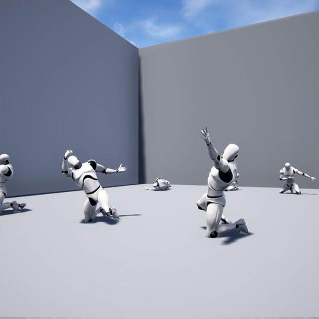 UE4 Unreal 5 Death Anims death fall motion capture animation package