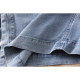 2025 new product soft and comfortable to make it look slim and over-the-knee cover the hips A-line button large mid-length denim skirt women's skirt