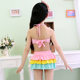 New Korean version of girls swimsuit split skirt bikini medium big boy princess baby swimsuit student little girl