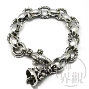 美国殿堂级银饰LONEONES官方正品MF Heron Bell Bracelet鹭铃手链-Taobao