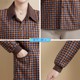 2023 Spring and Autumn Mom's Long Sleeve Plaid Shirt Middle-aged and Elderly Women's Jacket Short Casual Top Thin Jacket
