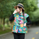 Middle-aged and elderly women's autumn and winter style ethnic style plus velvet warm vest short-sleeved Chinese style retro cotton vest jacket
