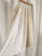 Craft fabric stereo gauze skirt female spring and autumn pocket splicing mid -long skirt commute A panton yarn skirt
