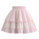 
Senwo tribe sweet style pink lace spliced cake skirt for women 2025 new versatile high-waisted skirt autumn