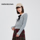 Metersbonwe sweater women's 2024 spring new style college pullover doll collar solid color sweet age-reducing women's sweater