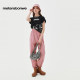 Metersbonway casual pants for women loose summer new versatile loose stretch women's sports pants for women tying trousers