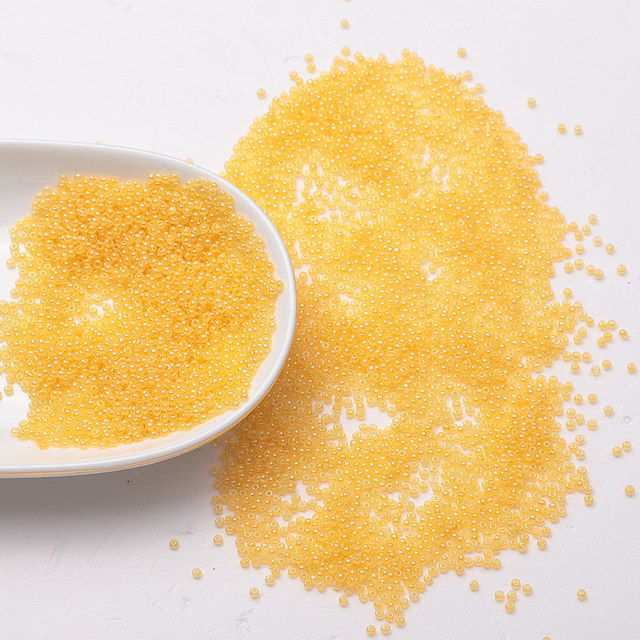 2mm cream rice beads domestic super high quality imitation jade loose beads beaded bracelet tassel cross stitch embroidery diy material