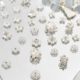 Bright silver alloy flower holder lotus beaded diy necklace bracelet spacer beads spacer handmade jewelry accessories