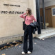 Quality pants closed eyes~boyfriend style jeans for women in spring 2025 straight loose floor wide-leg pants
