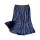 Foreign trade list! Cool and breathable ~ Retro commuting casual and flowing chiffon pleated skirt A-line skirt mid-skirt in summer