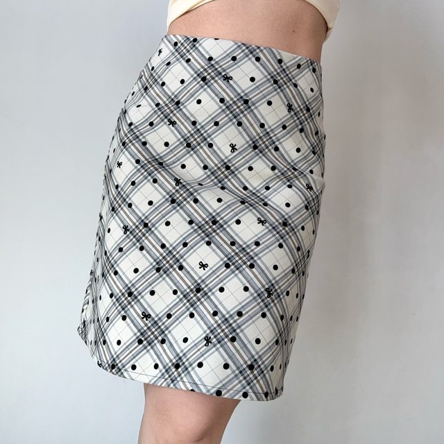 Go Girl Go homemade American retro plaid polka dot A-line skirt for women with high waist hip short skirt/middle skirt