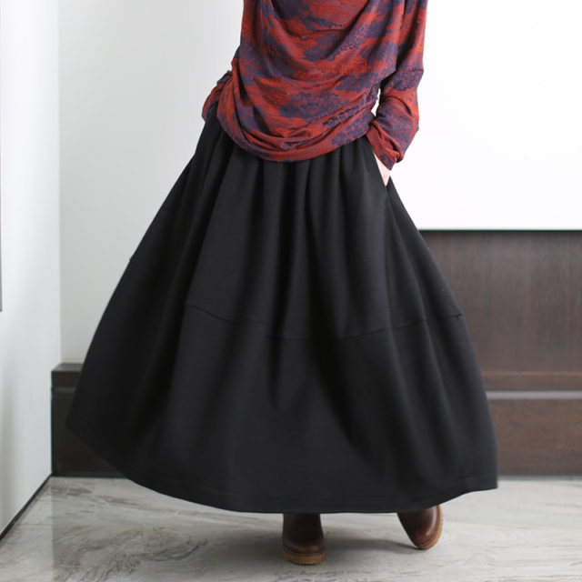 Xifeng brand autumn and winter wool cocoon skirt pineapple skirt versatile flower bud long skirt high-end Australian wool trumpet skirt