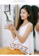 Summer sweet ethnic style wind embroidery printing round neck sleeveless vest vest girl loose chiffon shirt T -shirt top
