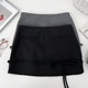 Sweet and pure lace-up bow with high waist slim skirt anti-exposure short skirt hip-cover skirt for women in summer