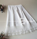 Autumn and winter pleated mesh yarn and load -leaf edge of the fake bottoming bottom stack wearing a perspective bottom skirt western skirt skirt