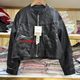 September 6003 genuine soft and handsome washing leather clothes for women, fashionable and fashionable small person, slim and short jacket PU leather autumn