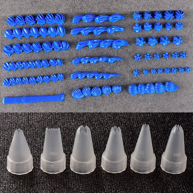 Rongtai DIY cream resin accessories piping with flower mouth baking cream homemade handmade DIY mobile phone case material