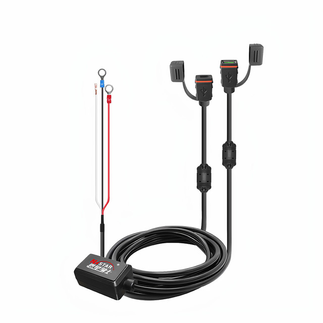 Motorcycle electric car modified Type-c Apple PD waterproof fast charge 360 sports camera recorder USB charger