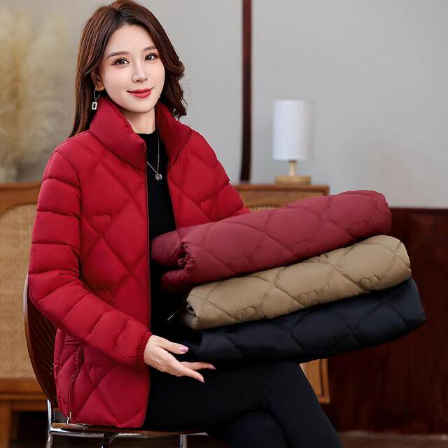 Waterproof middle-aged mother autumn and winter coat cotton coat fashionable thickened cotton jacket new style middle-aged and elderly women's winter down cotton jacket
