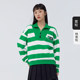 Morimarley's loose and loose shoulder -to -shoulder -headed head shirt Women's trend of leisure autumn stripes standing collar jacket fashion
