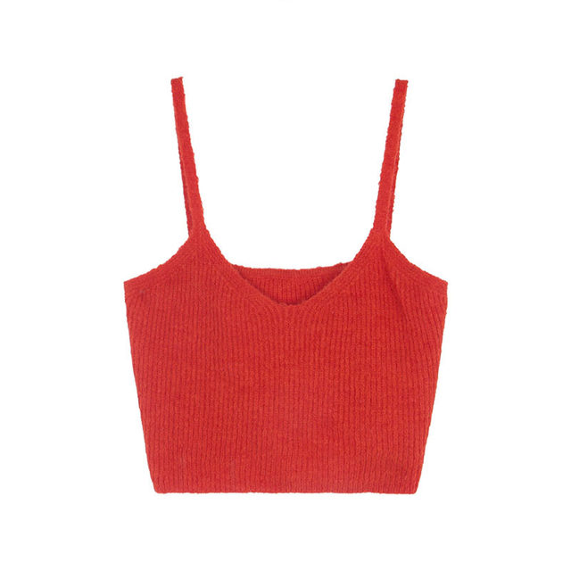 Geming Korean-style layered wool knitted suspenders for women's spring new pit vest J744B
