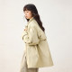 Feiyu 2025 spring new jacket simple casual style stand collar women's first-hand trench coat