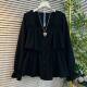 2025 autumn new large-size women's clothing fashionable and stylish, slimming and square collar waist-hugging temperament long-sleeved women's shirt
