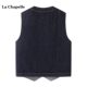 La Chapelle vintage denim vest for women in spring casual style layered sleeveless vest top