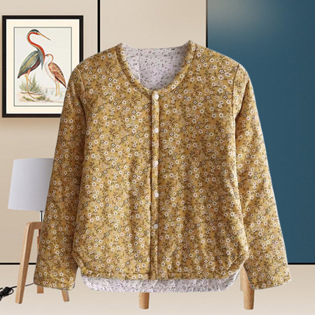 Mom's little cotton-padded jacket, winter short, thin, small, small, casual, close-fitting, inner-wearing cotton-padded jacket, women's plainclothes jacket