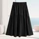 Pocket high waist A-line skirt mid-length spring and summer skirt for women 2025 new hot fashion high-end slim skirt
