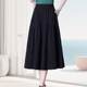 Pocket high waist A-line skirt mid-length spring and summer skirt for women 2025 new hot fashion high-end slim skirt
