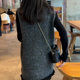 Korean new dress, Xiaoxiangfeng Heavy Industry Vest Skirt, Horse Clip Large Size Women's Clothing, Loose Knitted Vest