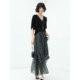 COCOBELLA temperament flowing printed large pleated floral skirt A-line long skirt HS117